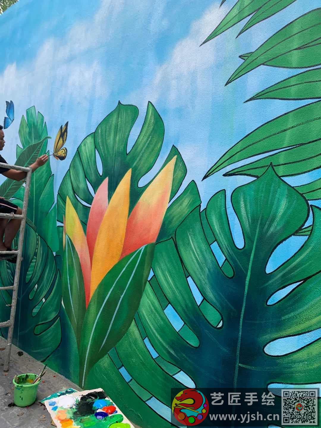 三亞海棠灣海角院子墻體彩繪